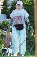 ERIKA ELENIAK and Her Daughter Out for a Dog Walk in Los Angeles 01/10/2024