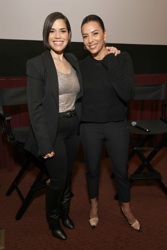 EVA LONGORIA, AMERICA FERRERA aand ANNIE GONZALEZ at Flamin Hot Special Screening Q&A 01/06/2024