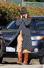 EVA MENDES Out and About in Santa Barbara 01/25/2024