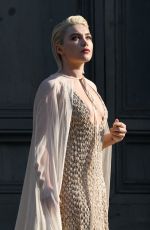 FLORENCE PUGH on the Set of a Valentino Photoshoot in Rome 01/27/2024