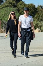 GEORGINA CHAPMAN and Adrien Brody Out in Los Angeles 01/13/2024