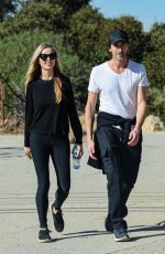 GEORGINA CHAPMAN and Adrien Brody Out in Los Angeles 01/13/2024