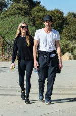 GEORGINA CHAPMAN and Adrien Brody Out in Los Angeles 01/13/2024