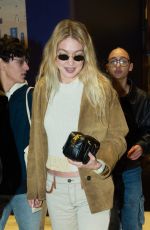 GIGI HADID Leaves Loulou Restaurant in Paris 01/27/2024