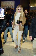 GIGI HADID Leaves Loulou Restaurant in Paris 01/27/2024