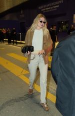 GIGI HADID Leaves Loulou Restaurant in Paris 01/27/2024