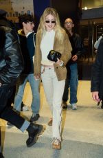 GIGI HADID Leaves Loulou Restaurant in Paris 01/27/2024