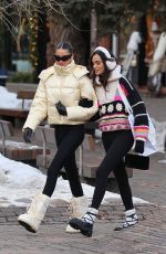 GIZELE OLIVEIRA and BRUNA LIRIO Out in Aspen 12/30/2023