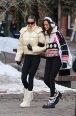 GIZELE OLIVEIRA and BRUNA LIRIO Out in Aspen 12/30/2023