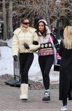GIZELE OLIVEIRA and BRUNA LIRIO Out in Aspen 12/30/2023