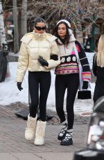 GIZELE OLIVEIRA and BRUNA LIRIO Out in Aspen 12/30/2023