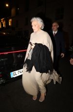 GLENN CLOSE Returns at Chateau de Versailles in Paris 01/22/2024