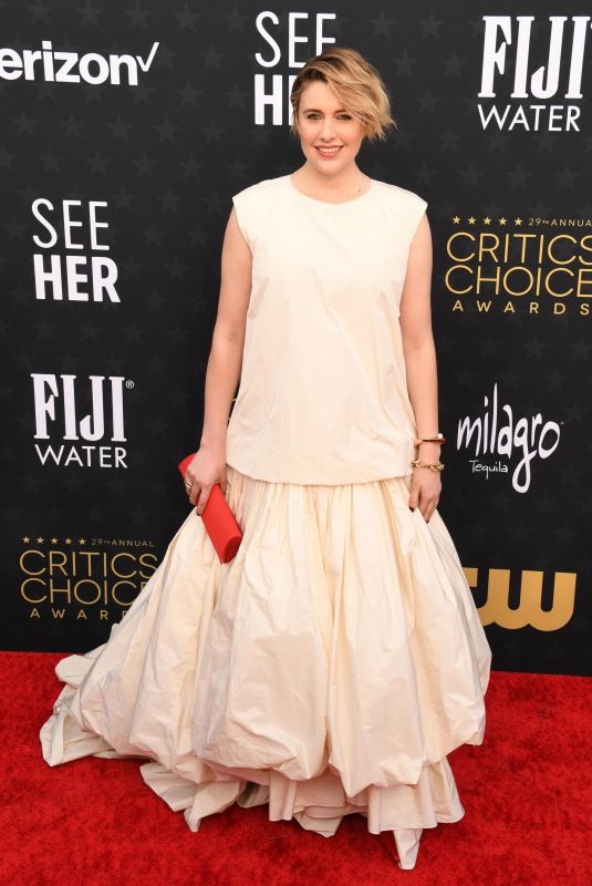GRETA GERWIG at 2024 Critics Choice Awards in Santa Monica 01/14/2024