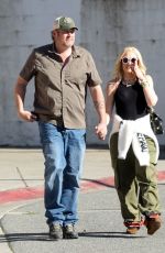 GWEN STEFANI and Blake Shelton Out in Los Angeles 01/13/2024