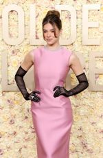 HAILEE STEINFELD at 81st Annual Golden Globe Awards in Los Angeles 01/07/2024