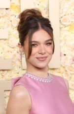 HAILEE STEINFELD at 81st Annual Golden Globe Awards in Los Angeles 01/07/2024