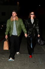 HAILEY and Justin BIEBER Leaves Funke in Beverly Hills 01/26/2024