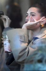HAILEY BIEBER Creates Her Own Special Smoothie at Erewhon Market During a Taste Testing Meeting in Los Angeles 01/16/2024