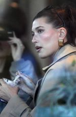 HAILEY BIEBER Creates Her Own Special Smoothie at Erewhon Market During a Taste Testing Meeting in Los Angeles 01/16/2024