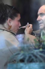 HAILEY BIEBER Creates Her Own Special Smoothie at Erewhon Market During a Taste Testing Meeting in Los Angeles 01/16/2024