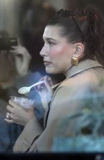 HAILEY BIEBER Creates Her Own Special Smoothie at Erewhon Market During a Taste Testing Meeting in Los Angeles 01/16/2024