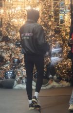 HAILEY BIEBER Shopping at XIV Karats Store in Beverly Hills 12/21/2023
