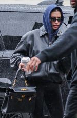 HAILEY BIEBER Shopping at XIV Karats Store in Beverly Hills 12/21/2023