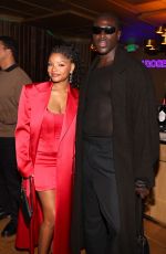 HALLE BAILEY at Tres Generaciones and Billboard Host New Nominees Dinner in West Hollywood 01/30/2024