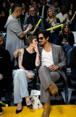 HALSEY at Memphis Grizzlies vs Los Angeles Lakers Game in Los Angeles 01/05/2024