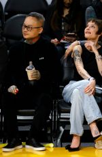 HALSEY at Memphis Grizzlies vs Los Angeles Lakers Game in Los Angeles 01/05/2024
