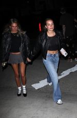 HANA CROSS Out for Diiner with a Friend at Giorgio Baldi in Santa Monica 01/13/2024