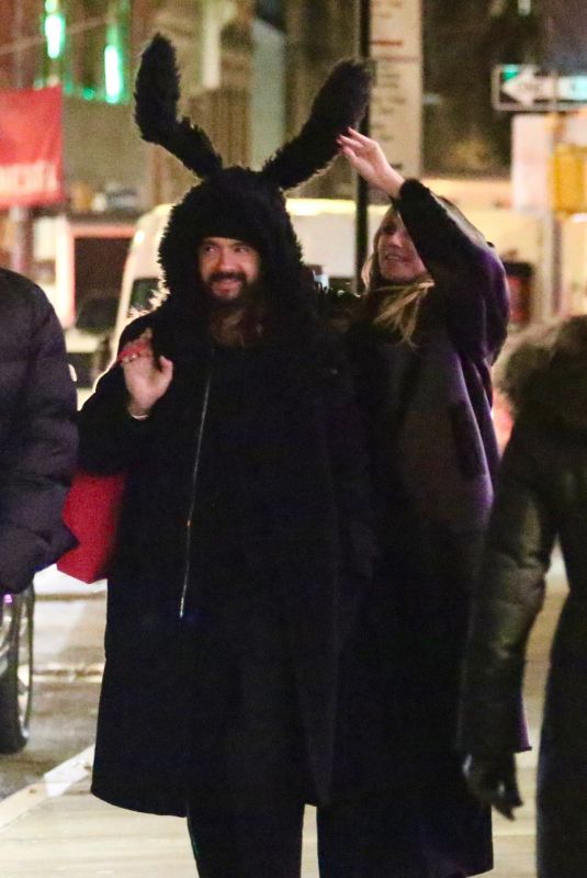 HEIDI KLUM and Tom Kaulitz Out in New York 01/18/2024