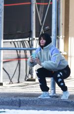 HELENA CHRISTENSEN Visits Picasso Sculpture Bust of Sylvette in New York 01/17/2024