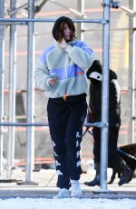HELENA CHRISTENSEN Visits Picasso Sculpture Bust of Sylvette in New York 01/17/2024