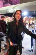 HUMA ABEDIN Stops for Fans at Madison Square Garden in New York 01/25/2024