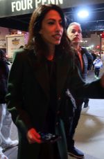 HUMA ABEDIN Stops for Fans at Madison Square Garden in New York 01/25/2024