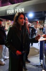 HUMA ABEDIN Stops for Fans at Madison Square Garden in New York 01/25/2024