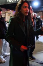 HUMA ABEDIN Stops for Fans at Madison Square Garden in New York 01/25/2024