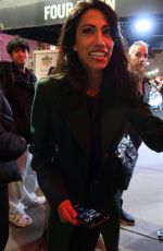 HUMA ABEDIN Stops for Fans at Madison Square Garden in New York 01/25/2024