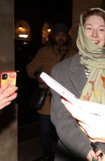HUNTER SCHAFER Out for Dinner at Costes in Paris 01/21/2024