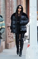 IRINA SHAYK Out and About in West Village in New York 01/08/2024