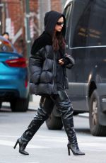 IRINA SHAYK Out and About in West Village in New York 01/08/2024