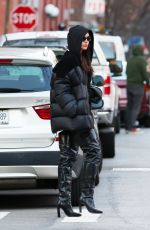 IRINA SHAYK Out and About in West Village in New York 01/08/2024