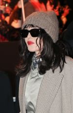ISABELLE ADJANI Arrives at AMI – Alexandre Mattiussi Menswear Fall/Winter 2024-2025 Show at Paris Fashion Week 01/18/2024
