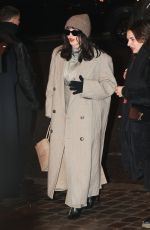 ISABELLE ADJANI Arrives at AMI – Alexandre Mattiussi Menswear Fall/Winter 2024-2025 Show at Paris Fashion Week 01/18/2024