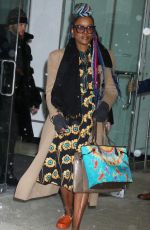 ISSA RAE Leaves Drew Barrymore Show in New York 01/18/2024