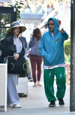 JACKIE and Adam SANDLER Out Shopping at Brentwood Country Mart 01/14/2024