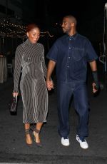 JADA CRAWLEY Arrives at Natalia Bryant