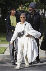JADA PINKETT and WILLOW SMITH at a Post-lunch Walk with Friends 01/06/2024