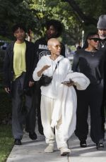 JADA PINKETT and WILLOW SMITH at a Post-lunch Walk with Friends 01/06/2024